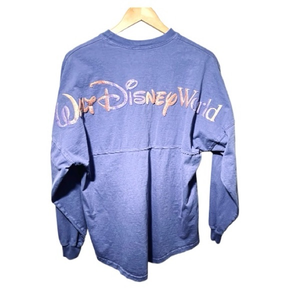 Disney Tops - Walt Disney World 50th Anniversary Spirit Jersey Earidescent Puffy Paint Logo
